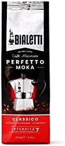 Bialetti - Perfetto Moka Classico: Medium Roast Ground Coffee, Hazelnut and Dried Fruit Aroma, 8.8 Oz - 250g, Bag with Flavour-Saving Valve