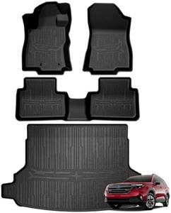 TripleAliners Trunk Mat & Floor Mats Full Set Compatible with 2025 Subaru Forester(All Models), All Weather TPE, Custom Anti-Slip (Floor Mats+Trunk Mat)