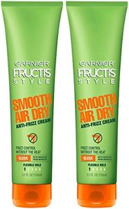 Garnier Fructis Style Smooth Air Dry Anti-Frizz Cream 5.1 oz (Pack of 2)