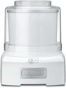 Cuisinart Cool Scoops Ice Cream Maker | Homemade Gelato & Ice cream machine in 25 Mins | Sorbet Maker | Frozen Yogurt Maker | Family size | 1.4L churning bowl | ICE21, White