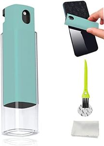 3 in 1Fingerprint Proof Screen Cleaner Tool, Touchscreen Electronic Screen Cleaner with Microfiber and Soft Fiber Flannel for All Phones, Laptop,TV and Tablet Screens (White Blue)