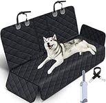 Waterproof Pet Seat Cover Car Seat Cover Protector for Dogs, Heavy Duty Scratch Proof Nonslip Durable Soft Pet Back Seat Covers for Cars Trucks and SUVs with 1 Belts and Hair Remover