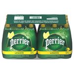 Perrier Carbonated Natural Spring Sparkling Water, Lemon, 500mL Plastic Bottle, 24 Bottles Total