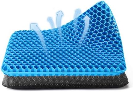 Dyserbuy Honeycomb Cushion, Orthopaedic Gel Seat Cushion for Pressure Relief, Memory Foam Cushions for Office Chairs, Car, and Wheelchair, Coccyx Support, Non-Slip (Blue)