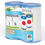 INTEX 29002E Type A Pool Filter Cartridge: for INTEX Filter Pumps – Easy-to-Clean – Dacron Paper – Efficient Filtration – Two Pack