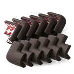 DYKESON 12 Pack Corner Protector for Baby, Protectors Guards, Child Safety Furniture Corner Guards,Soft Baby Proofing Edge, Sharp Corner Cushion, Table Edge Bumpers, Brown