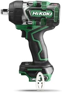 Hikoki WR36DEW2Z Cordless Impact Wrench 1/2 Inch (36 V, Max. Fixed Torque: 770 Nm, Bolts and Nuts: M10-M24, 1050 Nm, Brushless, Accessories: Carry Case, Battery and Charger Not Included)