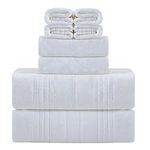 White Ultra Soft Towel Set, 2 Extra