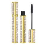 ONLYOILY 4D Silk Fiber Lash Mascara for Longer, Thicker, Voluminous Eyelashes,Natural Smudge-Proof Waterproof Clear Vegan Mascara, All Day Exquisitely Long, Thick, Smudge-Proof Eyelashes (Black)