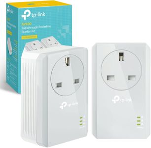 TP-Link AV600 Powerline Adapter Kit – Passthrough, Ethernet, UK Plug