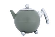 Bredemeijer Teapot Bella Ronde 1,2L, Celadon, Chromium Fittings, Green