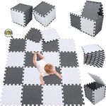 meiqicool 18 Foam Mats Toy Ideal Gift,Colorful Tiles Multi Use,Create & Build A Safe Play Area Interlocking Puzzle eva Non-Toxic Floor for Children Toddler Infant Kids Baby Room & Yard Superyard 0112