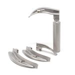 IS IndoSurgicals Delux Laryngoscope Set (Blade Size 1, 2, 3 & 4, Macintosh Type)
