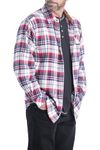 Legendary Whitetails Men's Buck Camp Flannel, Long Sleeve Plaid Button Down Casual Shirt, Corduroy Cuffs, Americana Plaid, 3XL