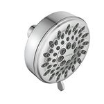 Moen 20090 Five-function 3.75" Diameter Spray Head Wallmount Showerhead, Chrome