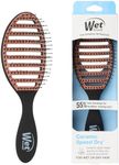 Wet Brush Ceramic Speed Dry Hair Brush, Black - Vented Design & Soft HeatFlex Bristles for Blow-Dry Safe Styling - Ergonomic Handle for Pain-Free Detangling - Hair Accessories for All Hair Types