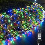 12ft x 5ft 360 LED Christmas Net Lights, 8 Modes Low Voltage Mesh Fairy Christmas Lights for Xmas Trees, Bushes, Wedding, Garden, Outdoor, Indoor Decor (Multi-Color)