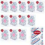 LinsKind 120 Packs 300CC Food Grade Oxygen Absorbers (10 Packs in Individual Vacuum Bag, 12x Packs of 10), Oxygen Absorbers for Food Storage, with Oxygen Indicator, for Mylar Bags, Mason Jars, Canning