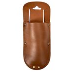 Hide & Drink, Thick Leather Holster for Pruning Shears w/Belt Loop, Garden Scissors Sheath, Folding Saw, Construction & Utility Tools Pouch, Handmade Includes 101 Year Warranty :: Single Malt Mahogany