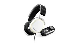 SteelSeries Arctis Pro + GameDAC Wired Gaming On Ear Headset - Certified Hi-Res Audio - Dedicated DAC and Amp - for PS5/PS4 and PC | White