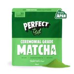 PerfectTed Matcha Powder, Ceremonial Grade Matcha, Japanese Green Tea Powder for Lattes, Smoothies & Baking | Everyday Matcha | L-Theanine | Antioxidants | Vegan | Gluten-Free | 30g (30 servings)