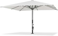 PURPLE LEAF Umbrella 13' x 13' Commercial Semi Auto Lift, White