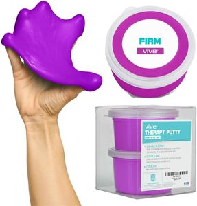 Vive Therapy Putty For Adults, For Hand Therapy (2 Pack) - Occupational Sensory Stress Relief Tools - for Physical Exercise, Finger Pain, Grip Strength, Rehab, Arthritis, Forearms, Fidgeting