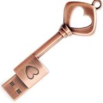 LEIZHAN USB Flash Drive 32GB Metal Key of Love Key Chain USB Flash Drive high Speed USB 2.0 Pen Drive Memory Stick u Disk pendrive