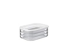 MEPAL, MODULA Food Storage Boxes with Lid for Salami, Bacon, Turkey, Bologna, Deli and Luncheon Meat, BPA Free, Color - White, 3 X 550ml | 18.6oz, 1 Set | 3PC/ST