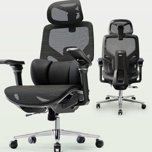 XiGoal S9 Ergonomic Office Chair 3-Zone Lumbar Support for Back Pain Relief