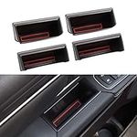 Car Door Side Storage Box for Dodge RAM 1500 2022 2021 2020 2019 Door Handle Armrest Tray Organizer (Front Door and Rear Door) Set of 4