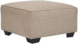 Signature Design by Ashley - Baceno Oversized Accent Ottoman, Hemp