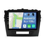 YUNTX [6GB+128GB] Android 12 Car Stereo Fit for Suzuki VITARA (2014-2020)-[Built-in CarPlay/Android Auto/DSP/GPS]-IPS 2.5D 10.1”Touchscreen-Camera+MIC-DAB/360 Camera/Bluetooth 5.0/Mirror Link/USB