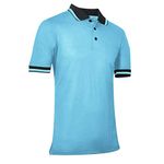 CHAMPRO Baseball/Softball Umpire Polo Shirt - Polyester, Adult 3X-Large, Light Blue