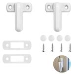 2 PCS Sash Jammers Window Locks for UPVC Windows,Door & Window Lock Anti Theft Patio Door Security Lock Sash Jammer Blocker Sash Jammers for UPVC Doors Sash Jammer Flush Lock Blocker.