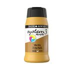 Daler-Rowney System3 Acrylic Paint, Plastic Pot, 16.91oz - 500 ml, Yellow Ochre