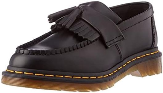 Dr. Martens Unisex Adrian YS Smooth Leather Tassel Loafer, Black, UK 6/US M7W8