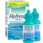 REFRESH TEARS Ophthalmic Solution, Lubricant Eye Drops For Dry Eye Relief, Compatible With Lenses 2 X 15ml