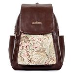 The Clownfish Minerva Faux Leather Women's Backpack College School Bag Casual Travel Backpack for Ladies Girls (Chocolate Brown)