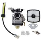 HURI Carburetor with Fuel Line Air Filter Kit for Echo SRM-280 SRM-280S SRM-280T SRM-280U Timmer