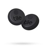 Tile Sticker (2020) 2-pack - Small, Adhesive Bluetooth Tracker, Item Locator and Finder for Remotes, Headphones, Gadgets and More; Waterproof with up to 2 Year Battery Life