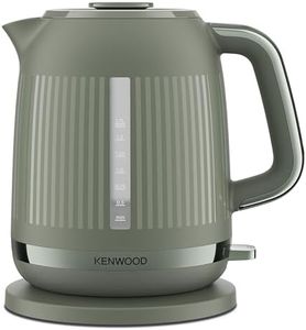Kenwood Dusk Electric Kettle, 360° Swivel Base, Water Level Indicator, Cord Storage, Boil-Dry Protection, Removable Filter, Capacity 1.7L, ZJP30.000GN, 3000W, Olive Green