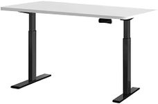 Artiss Electric Laptop Standing Desk 70-120cm Height Adjustable Sit Stand Desks 140cm X 70cm Desktop Table for Office Study Computer Workstation Home Use Dual Motor Whole Piece Monitor Riser