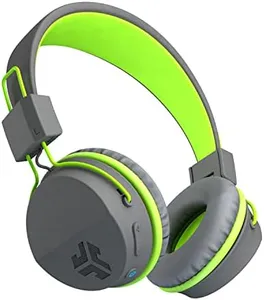 JLab Neon Wireless On-Ear Headphones, Graphite/Green, 13 Hour Bluetooth Playtime, Noise Isolation, 40mm Neodymium Drivers, C3 Sound (Crystal Clear Clarity)