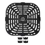 Air Fryer Replacement Grill Pan, 304 Stainless Steel Air Fryer Grill Plate Crisper Plate for Instant 6 Quart Air Fryer, Non Stick Dishwasher Safe, Air Fryer Replacement Parts