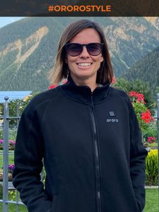 ORORO Women’s Heated Fleece Jacket – Black, Medium