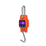 Klau Portable Rechargeable Crane Scale 300 kg / 600 lb Heavy Duty Digital Hanging Scales LCD Display with Backlight Orange for Home Farm Hunting Outdoor