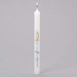 Roman 95647 Baptismal Christian Taper Candle, 10-inch Height