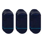 Stance No Show Gamut Socks (3 Pack), Navy, Large