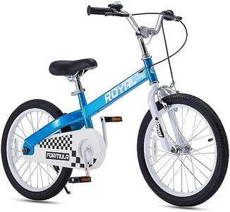 RoyalBaby Formula 20" Kids Bike with Kickstand, Dual Hand Brakes, and Adjustable Handlebar & Seat, for Boys and Girls Ages 3 to 10, Blue